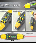 3-in-1 Magnetic Stud Finder with Laser, Wall Scanner with magnetic positioning modules and laser feature, compact design.