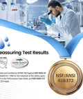 Scientist testing Gravity Water Filter No-Fuss Replacement Kit for Berkey BB9-2 Black and PF-2 Filters, NSF certified