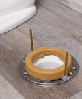 Heavy Duty Wax Bowl Ring For Toilet Installation Fits 3 Inch And 4 Inch Waste Lines, 100 Percent Petroleum Wax Gasket in place