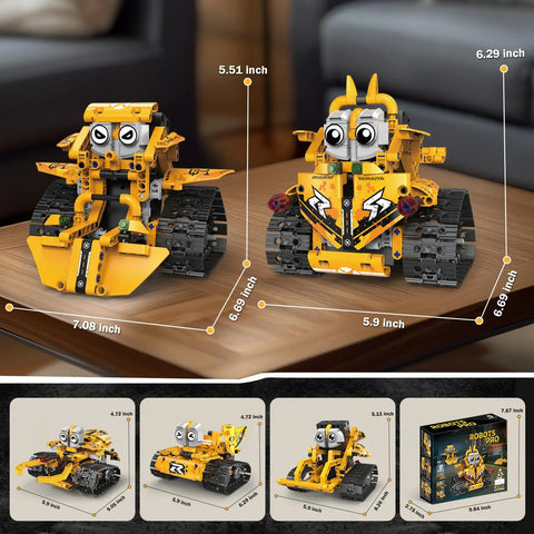 5 In 1 STEM Robot Kit For Kids Ages 8 To 16 With App And Remote Control, 269 Programmable Building Blocks For Boys And Girls