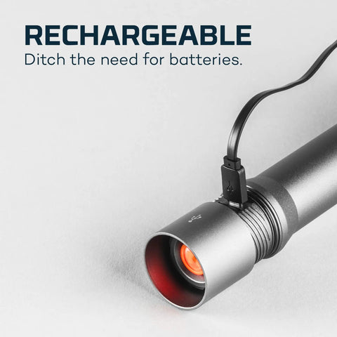 DaVinci 3500 Lumen Rechargeable Handheld Flashlight With Power Bank Built In USB Type C Charging Waterproof EDC Light charging