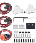 Limit Switch Kit With Emergency Stop For CNC Routers Featuring 6 Micro Switches 2 Pin Connector 80cm Cable 1NO 1NC Screws