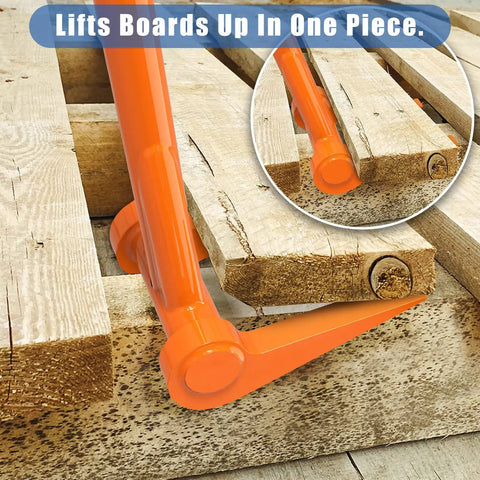 Heavy Duty Pallet Breaker With 48 Inch All Steel Handle Built Tough Fully Welded Pallet Buster lifting deck board