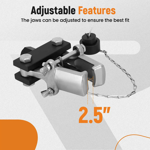 Badass Knuckle Buster Pitman Arm Puller With Adjustable Forged Steel Jaws And Adapter For Light Trucks Steering Gears Bearings Auto Repair Garage Essential Tool with adjustable jaws.