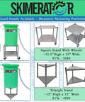 Kick The Sludge Out Of Your Coolant Tanks With This Floor Tough Industrial Oil Skimmer Shallow Draft Pump with stands.