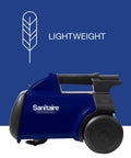 Lightweight Canister Vacuum Cleaner For Smooth Carpet Sweep With 800 Watt Engine and Four Flexible Hose Tools for quick cleaning.