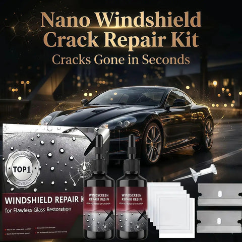 Windshield Crack Repair Kit For All Cracks, 5 Minute Quick Fix With Nano Glass Repair Liquid, Includes 2 Bottles, 2026