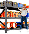 Tough As Nails Heavy Duty Metal Garage Shelving Unit With Adjustable Tiers And Reinforced Steel Frame Built To Carry Up To Three Thousand Pounds for tool storage.