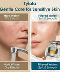 Comparison of skin effects with hard water vs. Bathroom Sink Faucet Water Filter System That Cuts 99 Percent Chlorine And Heavy Metals