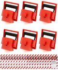 Universal Six Pack Circuit Breaker Lockout Kit For 480/600V Single Pole With Clamp Style Gear And 20 Danger Do Not Operate Tags