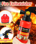 Red kids toy fire extinguisher designed for pretend play, filled with water, ideal for Rad Firefighter Dress Up Costumes For Kids With Lit Glow Helmet Water Sprayer Axe Walkie Talkie Badge And Tool Accessory Set Perfect For Youth Age 4 To 12.
