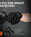 Waterproof Winter Mechanic Gloves With High Dexterity And Tough As Nails Protection Impact And Vibration Reduction 2 Pair Pack Black And Gold Size M for Auto Work Tooling Construction Driving And DIY Projects, showcasing impact protection with 3D PVC.