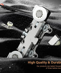 36 Inch Concealed Sliding Barn Door Hardware Kit With Soft Close Aluminum Track Invisible Floor Guide Wall Mount System components.