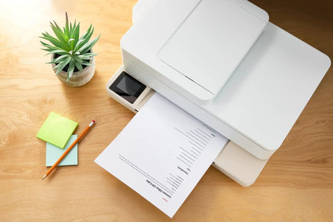 Real Deal Multipurpose Copy Printer Paper 8 Ream Case 4000 Sheets 20 Lb Letter Size 8.5 X 11 Inches 92 Bright White paper printing from a white printer.