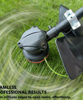 Quick Load Weed Eater Head Replacement For Most Trimmers With Counterclockwise Spin Easy Install Universal Fit Fits Stihl Fs Series Husqvarna 300 500 Echo Srm EGO DeWalt Worx And More Orange fitted on trimmer in use on grass