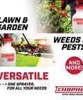 1 Gallon Pump Sprayer For Lawn And Garden, Weeds, Pesticides And More, Lightweight Durable Sprayer displayed in garden setting