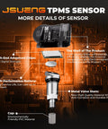 315Mhz TPMS Sensor For Honda Civic CRZ Odyssey Fit Insight Element 2005 Through 2022 Direct Fit OE Quality Replacement With Accurate Tire Pressure Monitoring Designed To Restore Smart TPMS Functionality In Honda Models exploded view with metal valve stem
