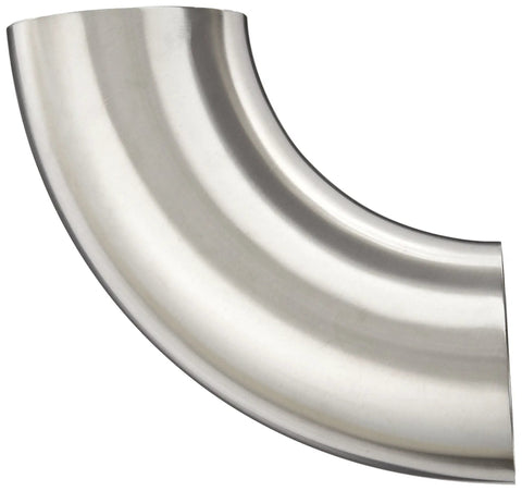 316L Stainless Sanitary 90 Degree Weld Short Elbow Fitting For 2 Inch Tube OD Polished Welded Connection