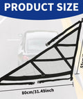 Heavy Duty Car Ceiling Cargo Net For Tesla Cybertruck Double Layer Overhead Storage Mesh 80cm x 55cm size displayed.