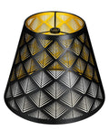 Decorative lampshade with leaf pattern, does not match Double White Lampshades Set Of 2, Fabric Lampshades For Table Lamp Or Floor Lamp And Pendant Light, 10x12x9 Inches, Natural Linen Handcrafted, Spider Or UNO Installation, Easy Fit, 2 Pack.