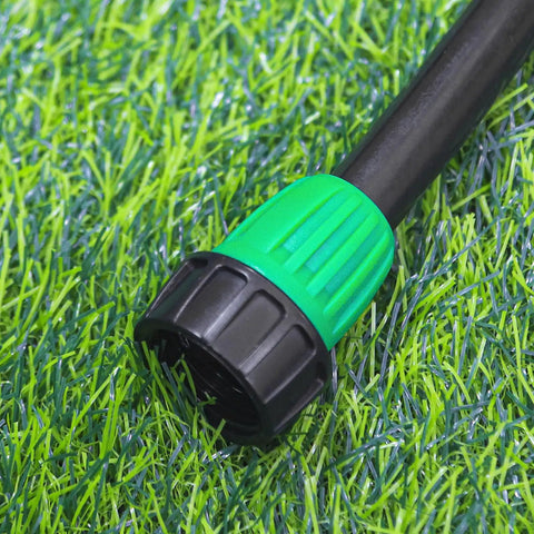 Eight Pack 3/4 Inch Female Pipe Thread To 1/2 Inch Drip Irrigation Tubing Adapters For Garden Faucets Sprinklers And Hoses Easy Connect 3/4 Inch Faucet To 1/2 Inch Drip Line Fittings black plastic adapter on drip tubing