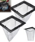 Two Pack Square Catch Basin Drain Filter 12 Inch To Stop Clogs And Backups In Lawn Garden Landscaping And Patio Infiltration System Removable Setup For Smooth Drainage, shown with mesh filter.