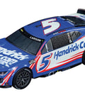 Electric Powered Slot Car Racing Set With 2 Hand Controllers And 2 Cars In 1 To 43 Scale For Kids Featuring NASCAR Watkins Glen Duel On A Realistic Track blue Hendrick Cars car