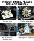 No Sweat Dual Electric Radiator Cooling Fan Assembly Direct Swap Fit For Vw Golf Beetle Jetta Rabbit 2.0L 2.5L Beats Engine Heat Daily with images of fan issues.