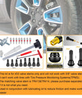 Quick Tire Valve Change Tool Kit For Cars Trucks And ATVs, Fast Valve Stem Core Replacement, components and diagram