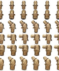 Ultimate Copper Grease Zerk Fittings Kit M6 M8 M10 with various angled copper fittings for industrial lubrication.