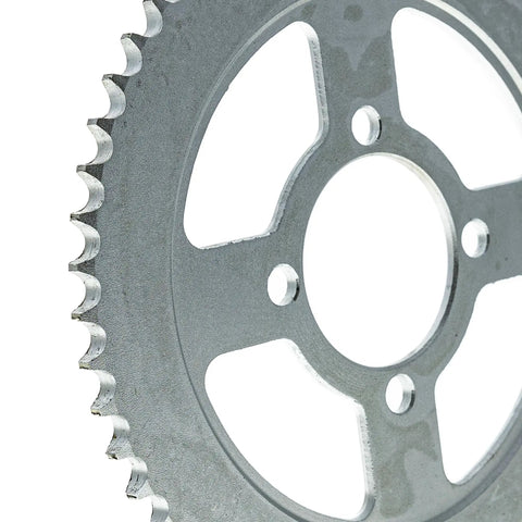 Close-up of heavy duty rear sprocket from Drive Sprocket Chain Combo For Yamaha TTR125LE Front 13T Rear 54T 428 Pitch 122 Links