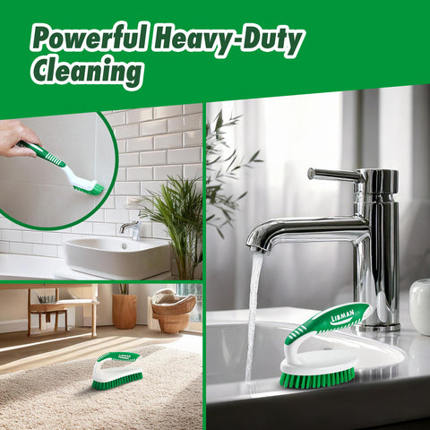Versatile Scrub Brush Set For Home Cleaning Three Durable Brushes Included Deep Clean Kitchen Bathroom Tile And Grout Carpet And Boot Scrubber Great For Dirty Surfaces And Tough Grime