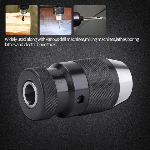 Killer Grip Keyless Drill Chuck 0 To 13 Mm With Half Inch Thread And B16 Taper Self Tightening Steel Mount For Lathe No Fuss Operation Straight Up Quality Gear