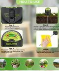 Instruction guide for 4 In 1 Soil Tester Moisture pH Sunlight And Fertility Meter For Garden Lawn Farm And Potted Plants Indoor Outdoor Use Quick Accurate Readings For Smart Plant Care For Green Thumbs