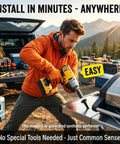 Man using a drill to install Six Pack Heavy Duty Short M6 Step Bolts Tightest Grip Replacement Shoulder Screws For Outdoor Gas Grill Side Shelves Cold Forged Hardware.