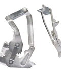 Hood Hinge Pair For 1955 Chevy Bel Air Nomad One Fifty Two Ten Cars With Steel Construction And Galvanized Silver Finish