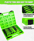 Heavy Duty 18-Piece Impact Socket Extension Set in green plastic case with secure fastener
