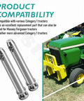 Five Pack Cat One Hitch Pin Kit With Three Quarter Inch Top Link Pins And Five And A Half Inch Length Durable Tractor Accessories With Green Tractor