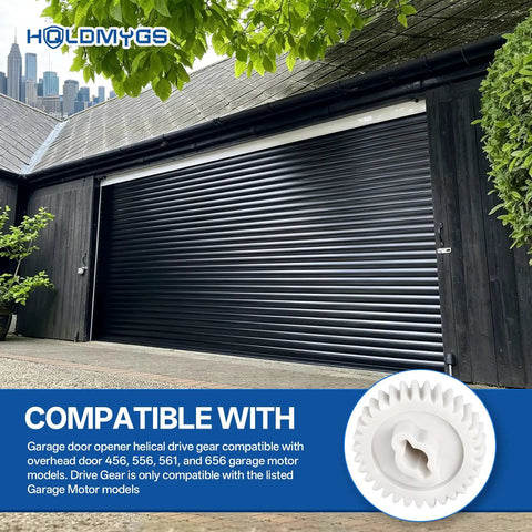 Beefed-Up Garage Door Opener Helical Drive Gear Replacement for Overhead Door Models 456, 556, 561, and 656 image