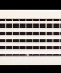 10 By 6 Inch One Way Air Vent With Adjustable Aluminum Curved Blades Powder Coat Finish front view