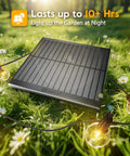 Solar panel for 58 Ft Outdoor Solar String Lights With 25 G40 Plastic LED Bulbs Waterproof Hanging Globe Lights For Backyard Bash Parties