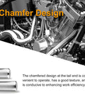 Chamfer design displaying heavy-duty 25Pc stainless steel dowel pins set, 5mm diameter by 25mm length, 304 grade, corrosion-resistant.