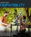 Two people working on a bike, illustrating compatibility of Diamana HD Front And XHD Rear 27-Inch Tubeless Foam Tire Insert Set