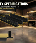 Connectable Overhead Garage Storage Rack With 3 Rails Set For Ceiling Mount Holds 2 Plastic Totes, dimensions shown