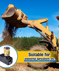 3/8 Inch NPT Hydraulic Flow Control Needle Valve With Bidirectional Flow And Shutoff For Precision Hydraulic Systems, Rugged Metal Body, Easy Install, A Solid Pick For Machinery And Industrial Hydraulics in use on construction machinery