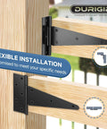 6 Pack 10 Inch T Hinge Heavy Duty Hinges For Wood Doors Shed Doors Fence Gates Barn Doors Outdoor Use Corrosion Resistant