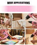 Dual Temp Heat Gun 300C And 600C, 900W To 1300W Hot Air Gun With Overload Protection used for packaging shrinking and paint stripping