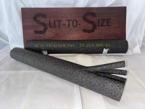 Adjustable Size Tubular Pipe Insulation Slit-To-Size 8 Sticks 18 Inch for Hot and Cold Piping Patented Design