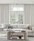 Extra Wide Blackout Linen Drapery Panel With Hooks, Pinch Pleat Curtains For Patio Sliding Doors And Large Windows, 72 By 96 Inches One Panel