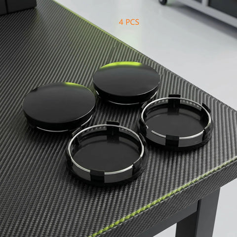 Dope 4 Pack Black Abs Snap In Wheel Center Caps For 22 Inch Rims Heavy Duty Rustproof Dustproof Hub Covers Easy Install on table.